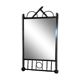 Turned wood mirror 54x95cm