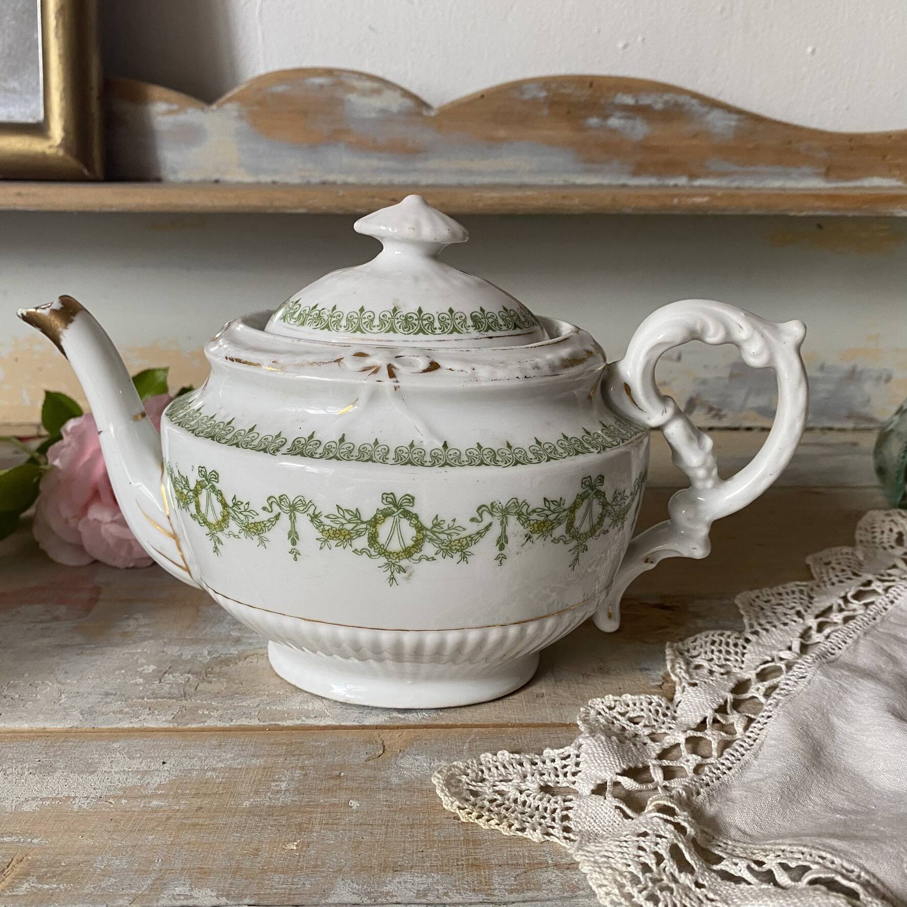 English porcelain teapot