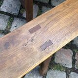 Pair of solid oak benches