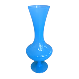 Blue opaline vase