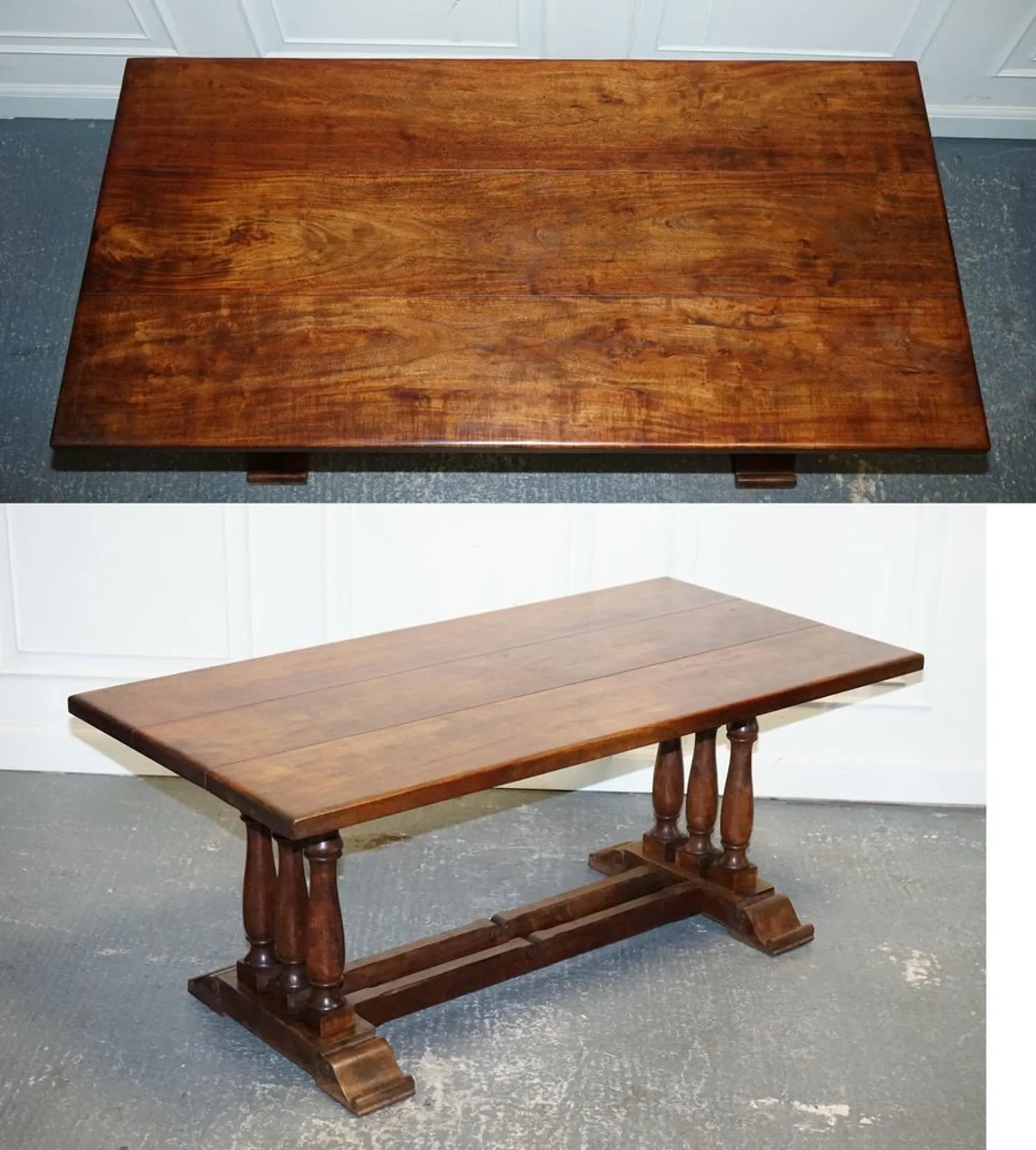 Vintage Rectangular Dining Table in Hardwood