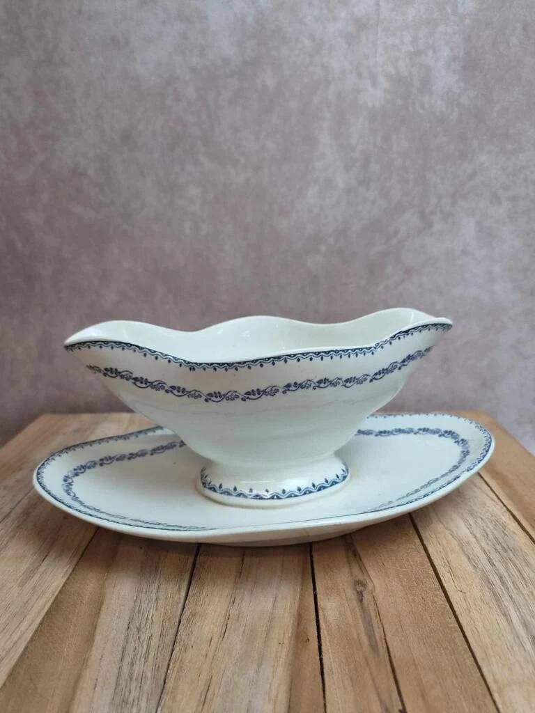 Grande saucière ancienne Gien – Terre de Fer – modèle Dreux