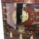 Furniture antique Korean storage box 1910 in wood and brass
