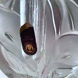 Mid century glass solifleur vase, block vase, walther glas germany