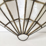 Mother-of-pearl fan sconce