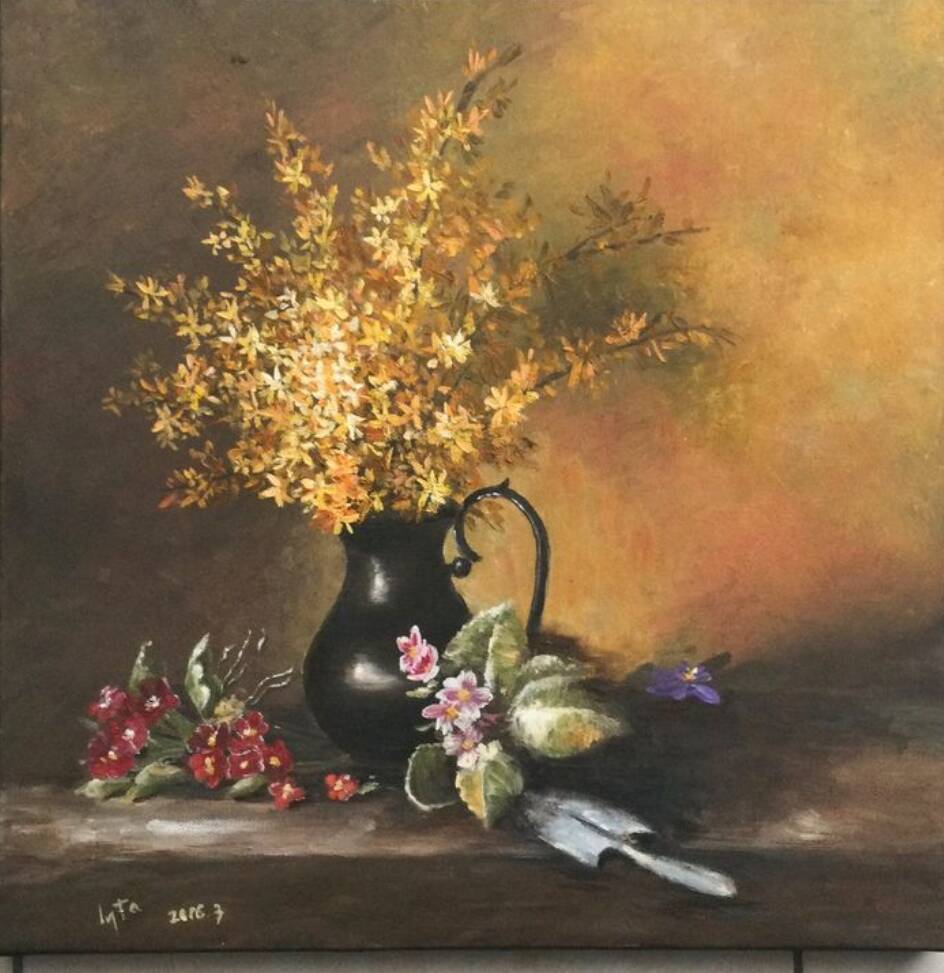 Painting on canvas by Sergei Toutounov