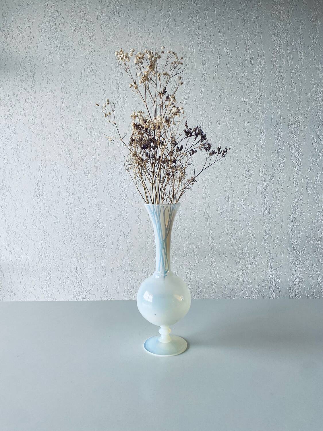 Antique white opaline vase