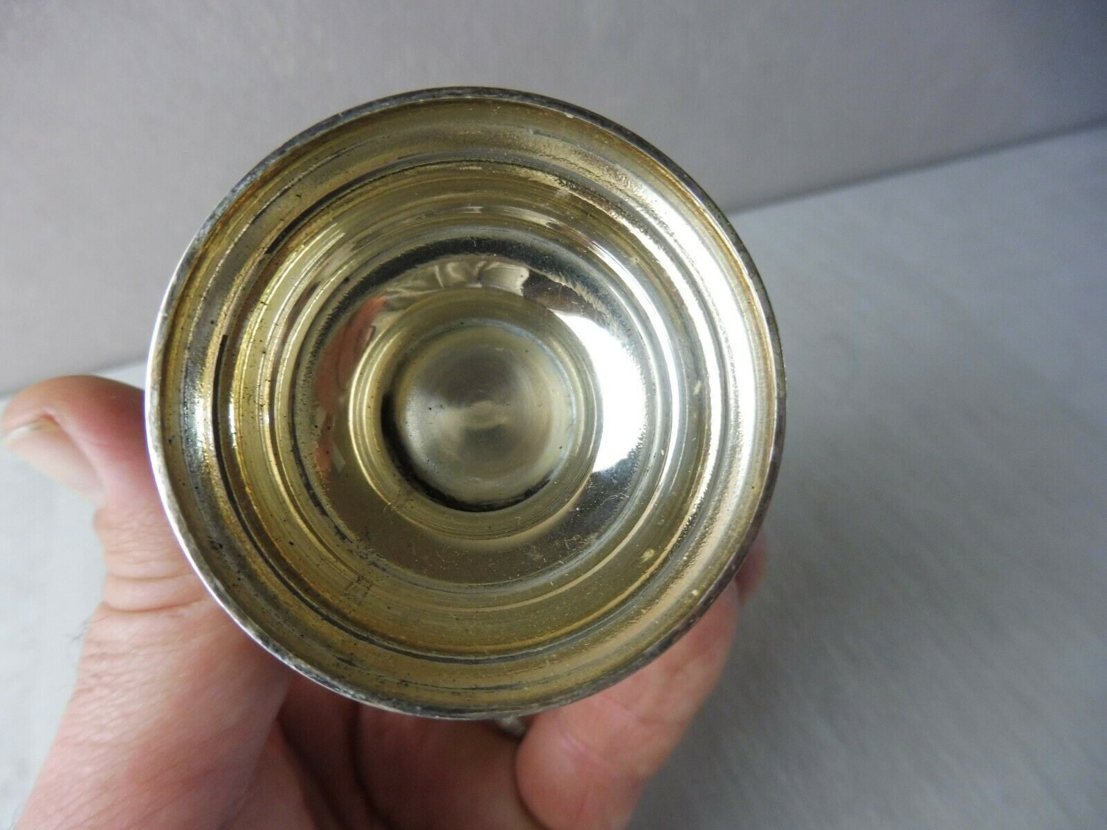 Old sprinkler, silver metal, SFAM hallmark