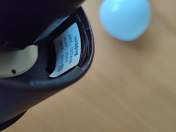 Lampe Champignon Massive Belgique 1970