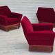 1970s, Danish armchair by Ryesberg Møbler, original condition, velour fabric.