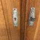 Armoire penderie vintage chêne massif 1950