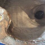 Enamelled terracotta leopard from the 60s Italy