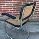 Set of 4 chairs model B64 Cesca with armrests in Black and Chrome