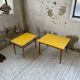 Duo de tables basses bois jaune
