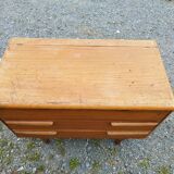Scandinavian teak dressing table chest of drawers