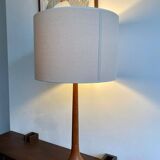 Large vintage teak table lamp, edited by Kirk, Denmark, 1960s