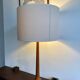 Large vintage teak table lamp, edited by Kirk, Denmark, 1960s