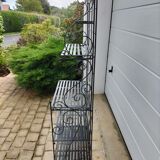 Black wrought iron shelf