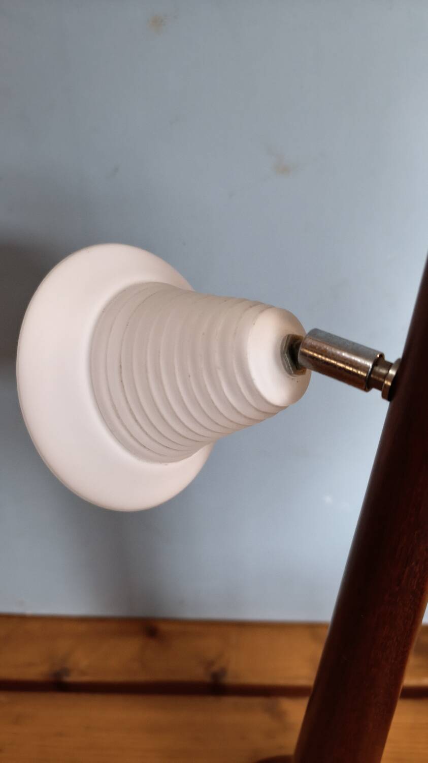 Scandinavian mahogany lamp