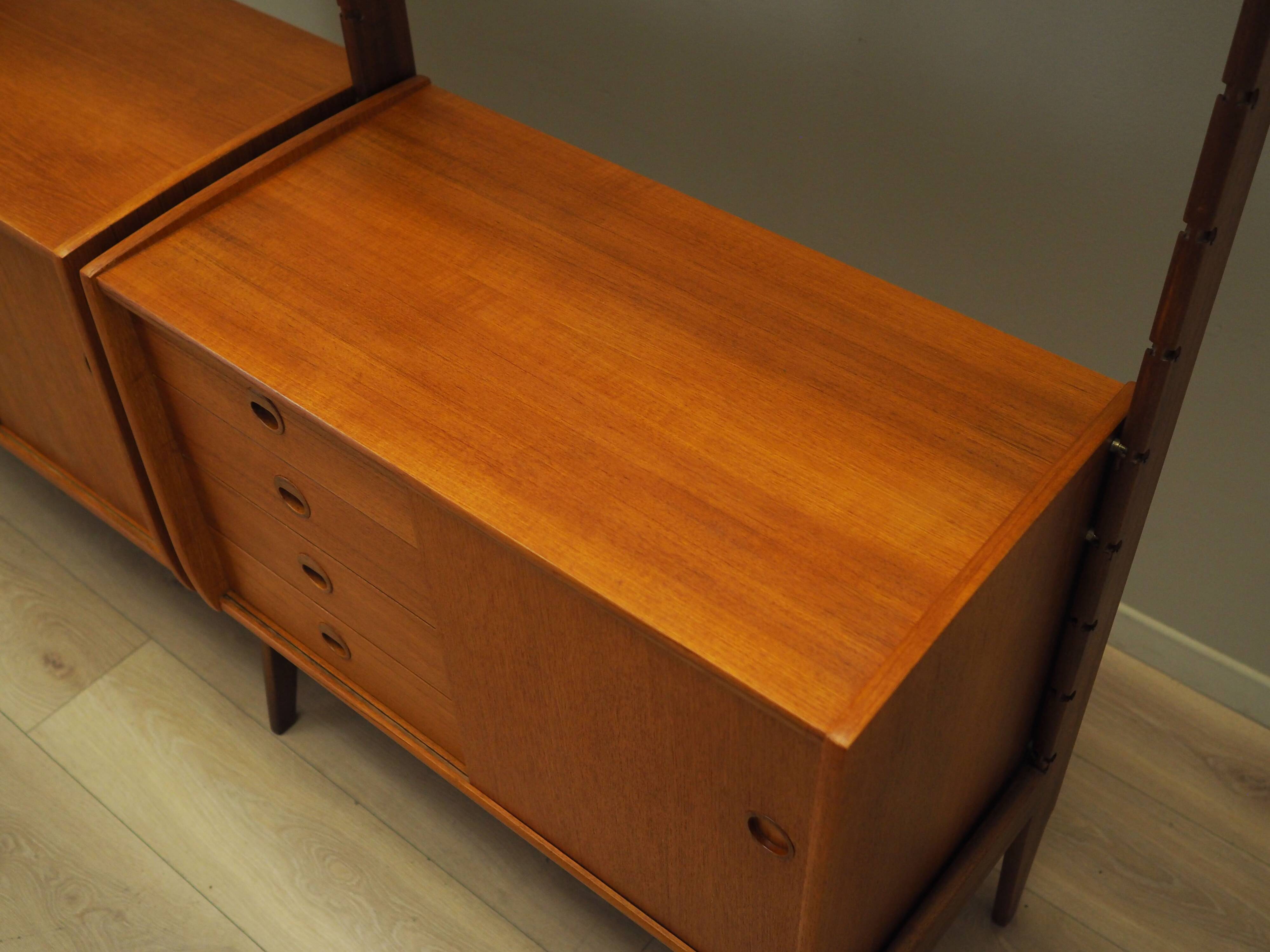 Teak system bookcase, Norwegian design, 1960s, production: Blindheim Mobelf