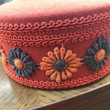 Vintage orange toilet storage boxes