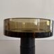 Flush mount in glass and yellow-brown metal by Seguso, 1950s, Italy.