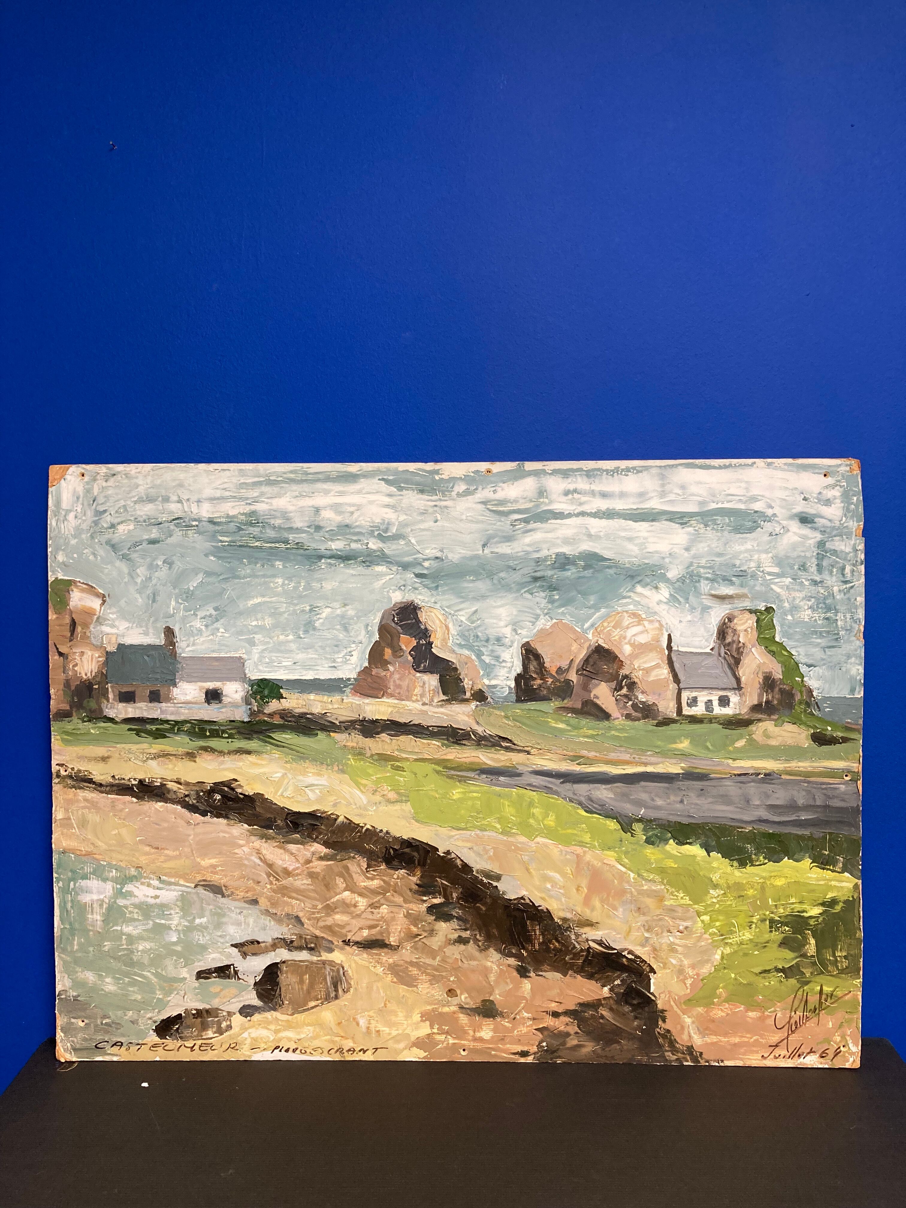 Vintage painting Brittany