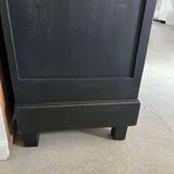 Large black wooden wardrobe
