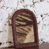 Spanish wicker mirror, 1960