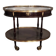 Oval Wooden and Brass Serving Table in Louis XVI Style / Maiso