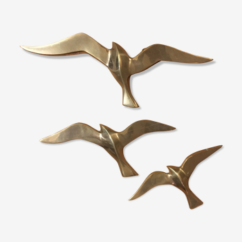 3 brass birds