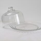 Cloche à gâteaux en verre Arcoroc vintage