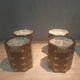 Paire de tabouret coffre octogonal d'extreme orient