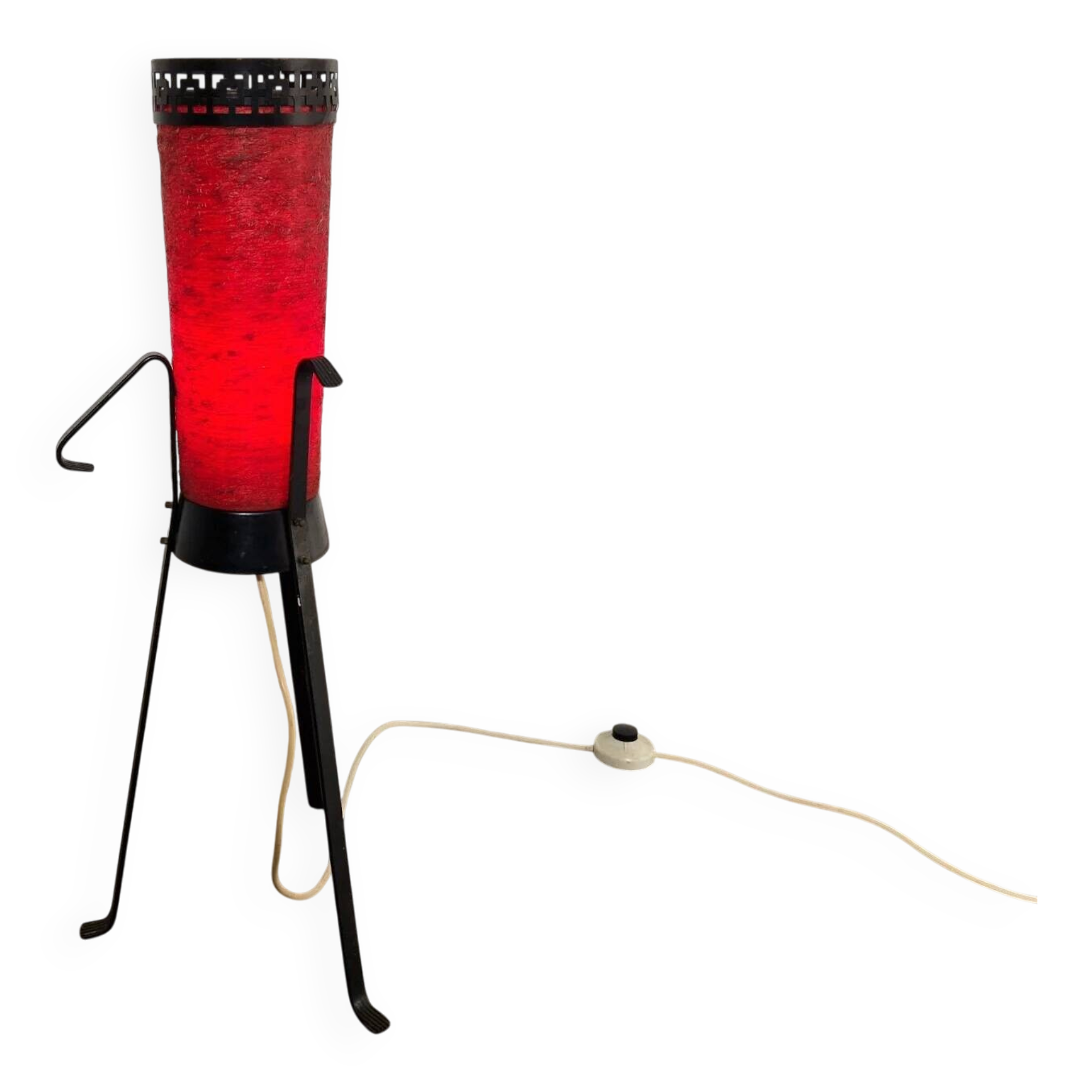 Fiberglass rocket floor lamp | Germany
