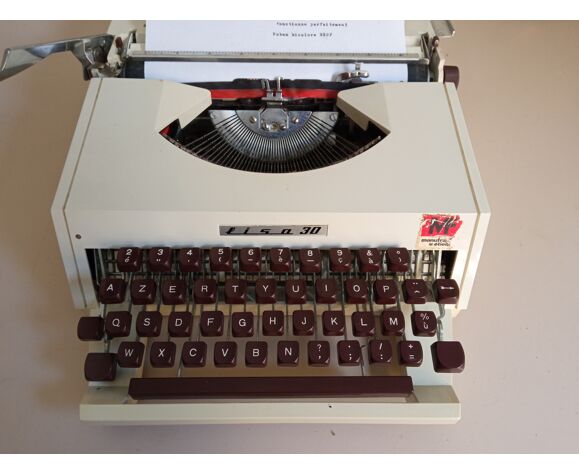Machine à écrire Lisa 30 Antares Pur Vintage