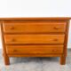 Large elm chest of drawers from Maison Regain, vintage 80s.