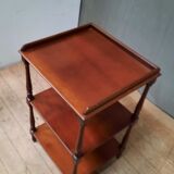 Side table with 3 trays