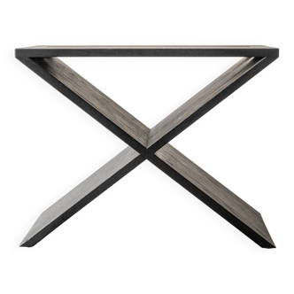 Black oak side table 'LC01' by Lena Coupez, Belgium, 2024