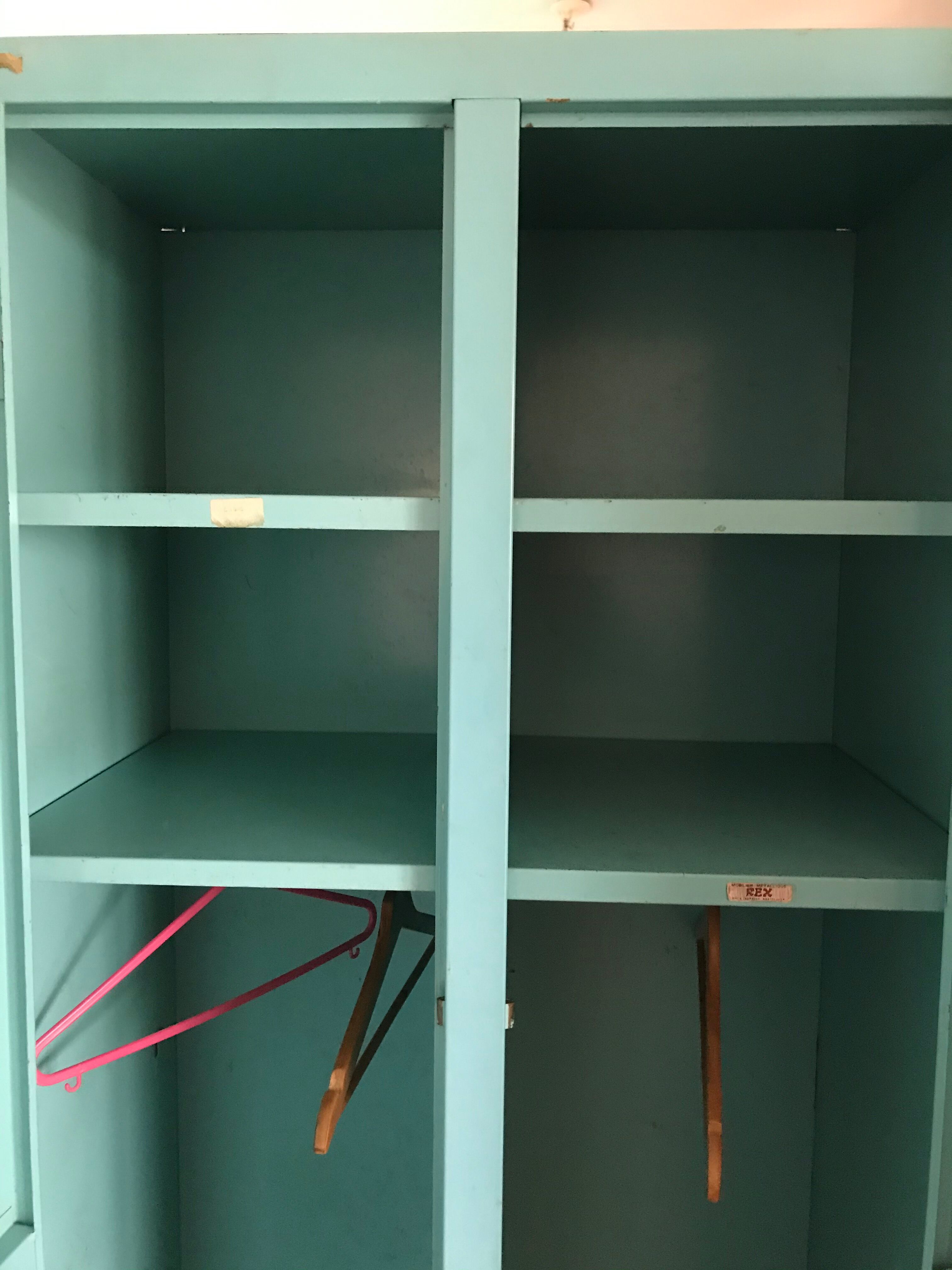 Vintage metallic wardrobe