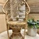 Fauteuil Emmanuelle en rotin vintage