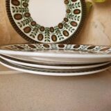 4 dessert plates Boch nut model