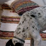 Handmade recycled cotton rug - Multicolor