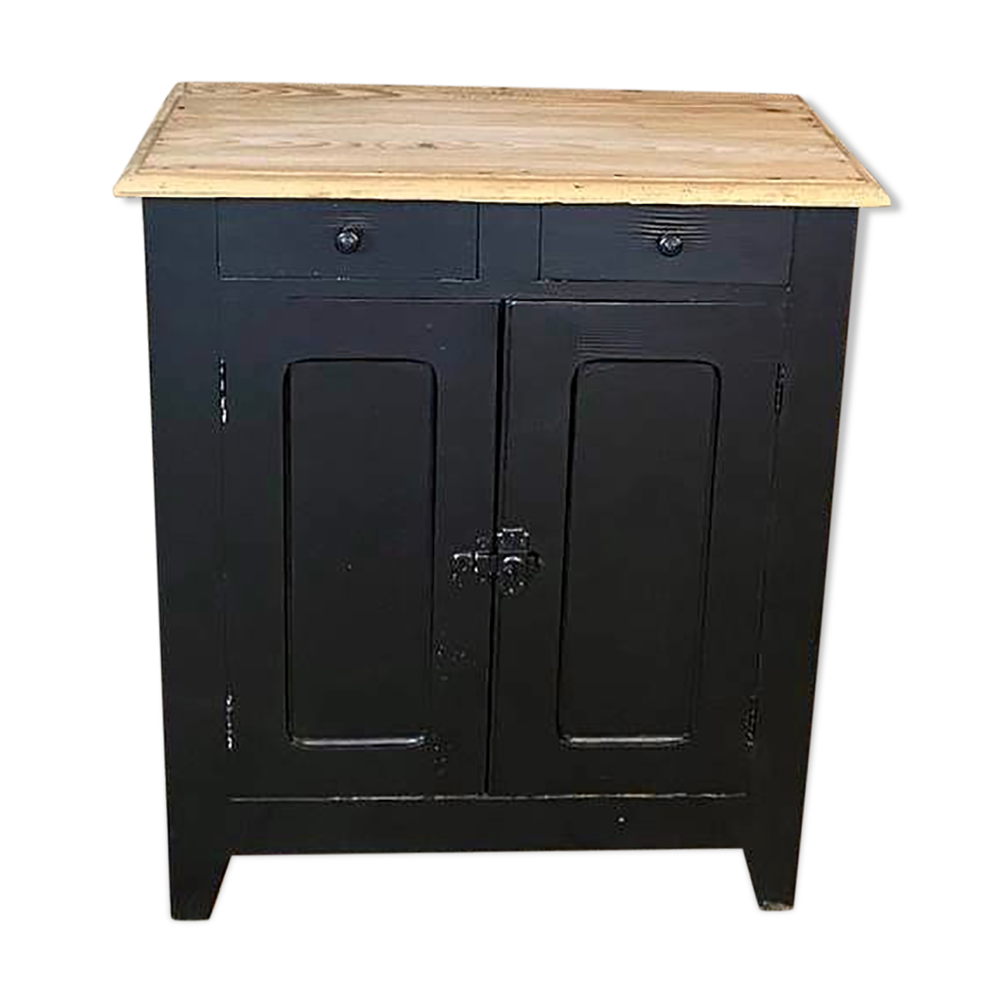 2-door buffet black