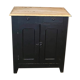 2-door buffet black