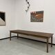 Table de ferme "Dark Brown" en chêne massif 300 X 90 cm