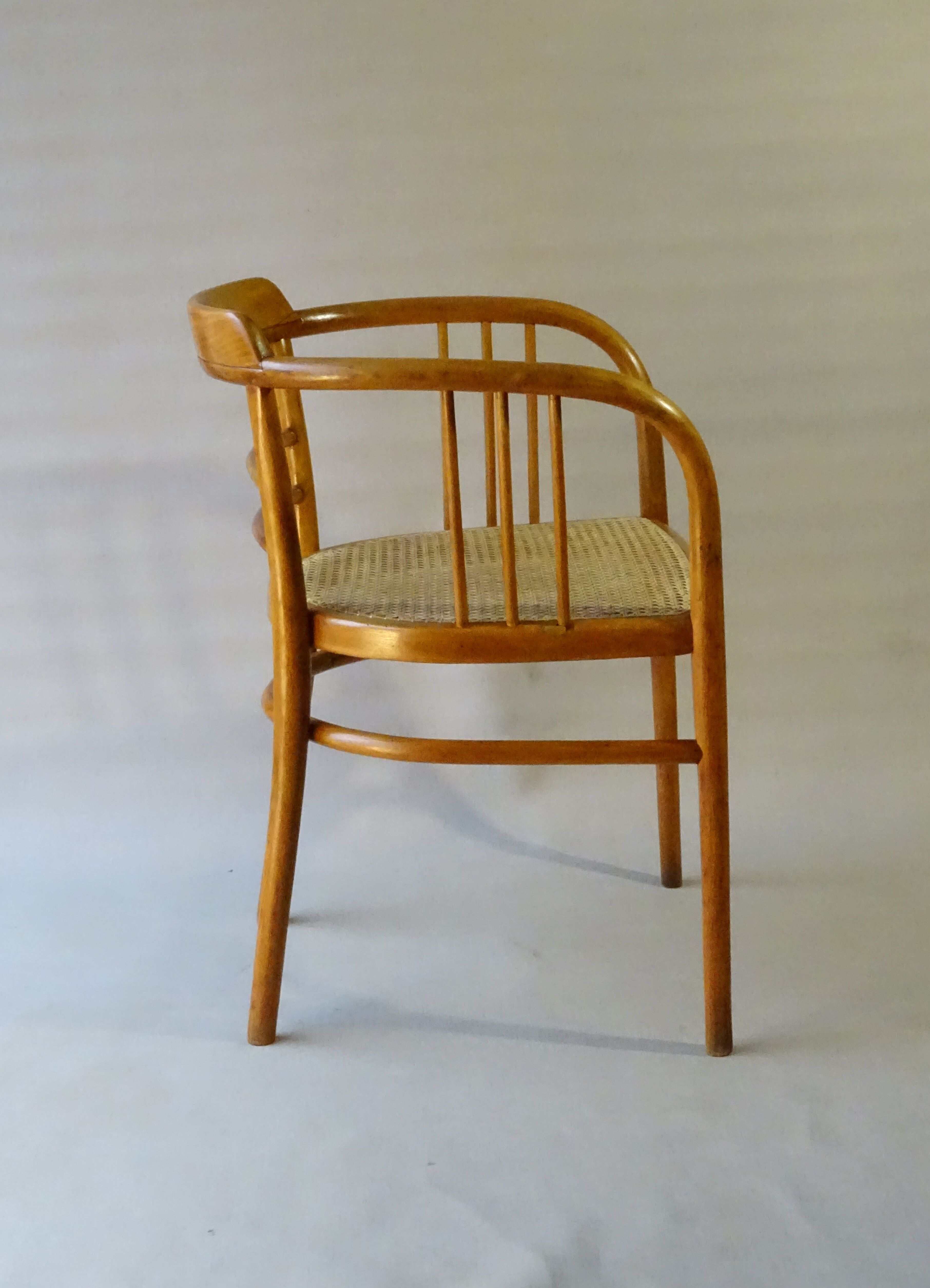 Armchair Thonet N°B93 canned to nine, design Siegel 1920