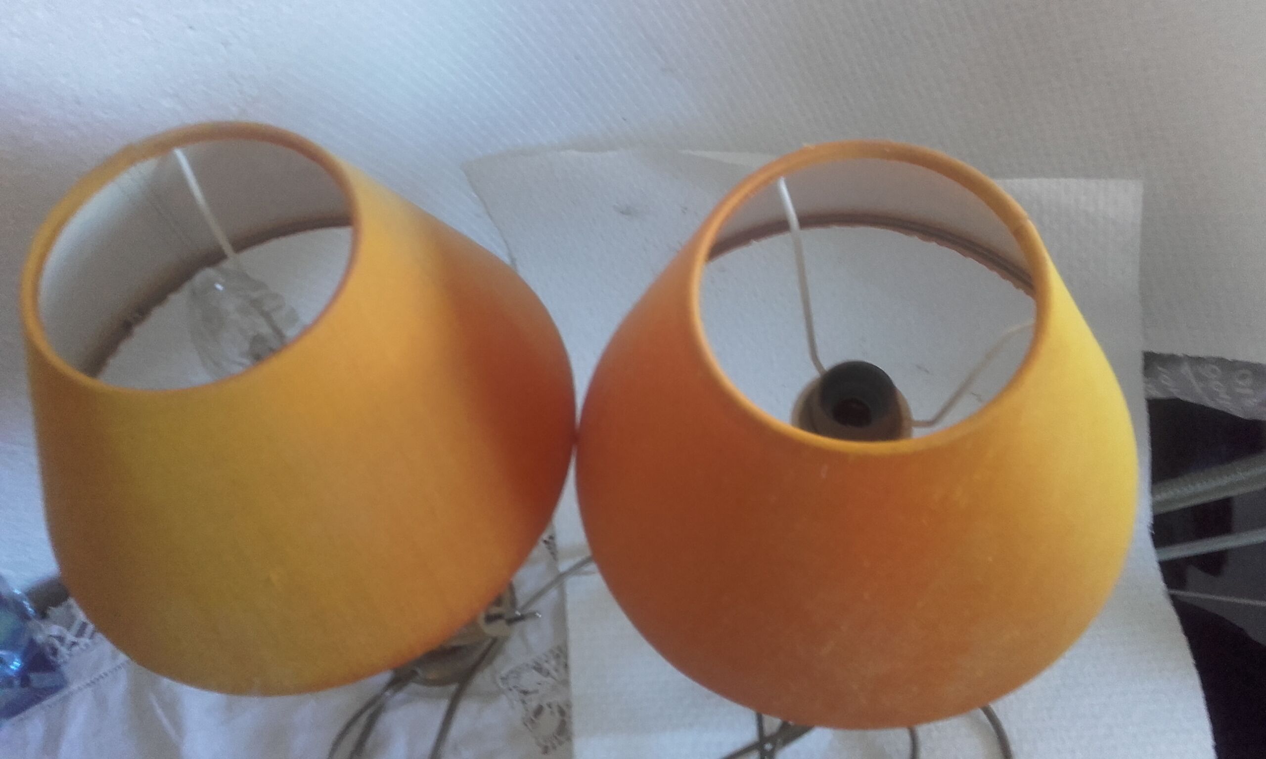 Paire de lampes de table en bronze