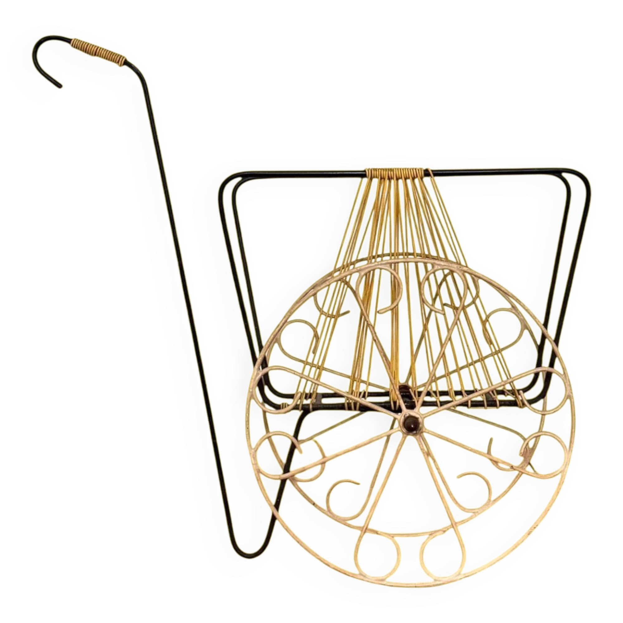 Vintage Scoubidou Magazine Rack 60's