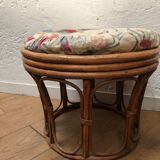 Vintage rattan stool