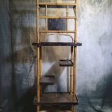 Shelf in bamboo and asian lacquer